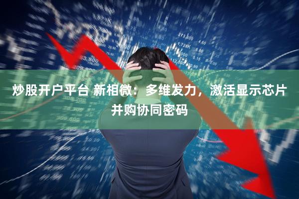 炒股开户平台 新相微：多维发力，激活显示芯片并购协同密码