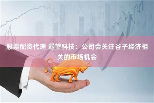 股票配资代理 遥望科技：公司会关注谷子经济相关的市场机会